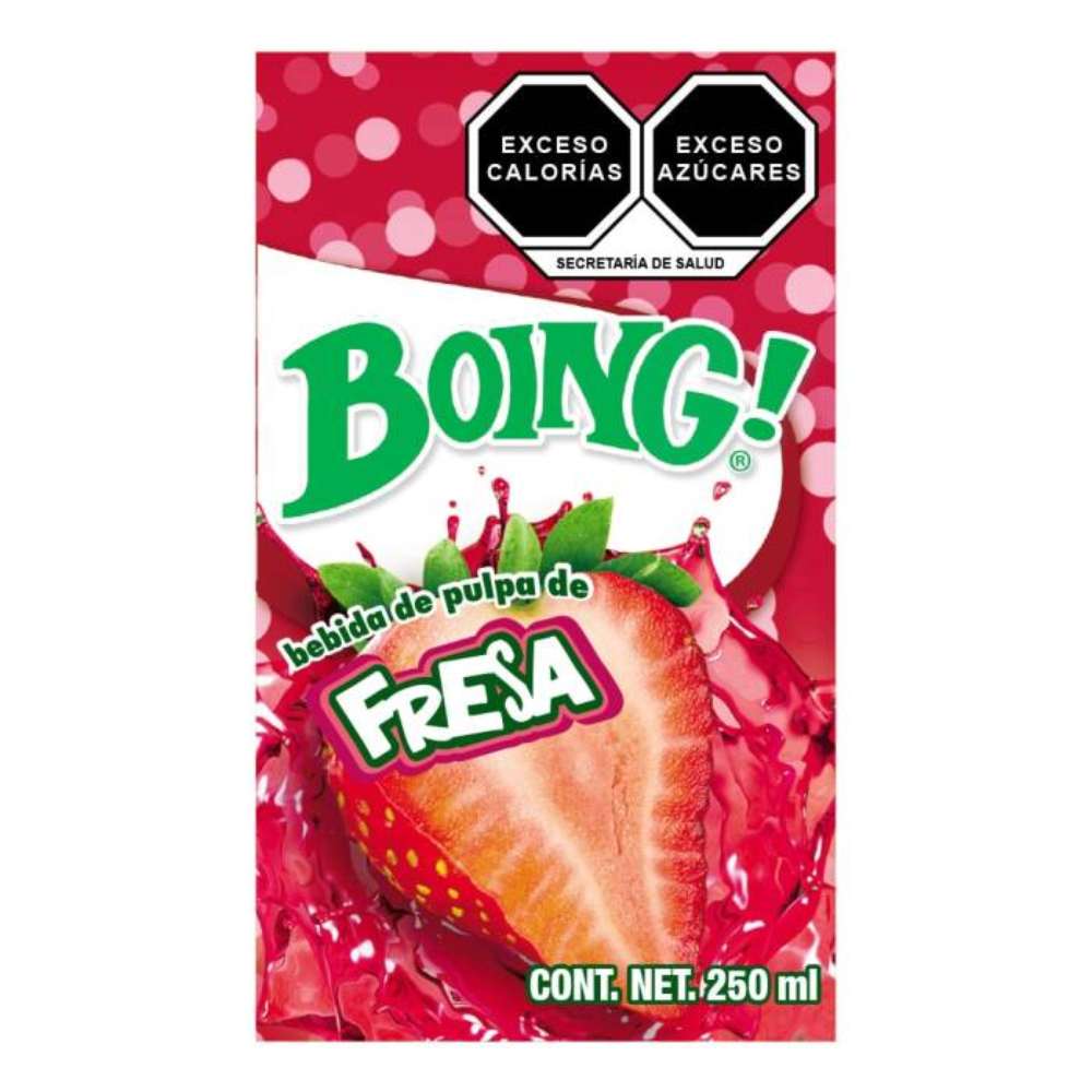 Jugo Boing Sabor Fresa 250 Mililitros