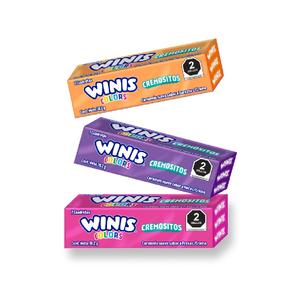 Caramelo Suave Winis Cremosito Paquete Con 16 Piezas