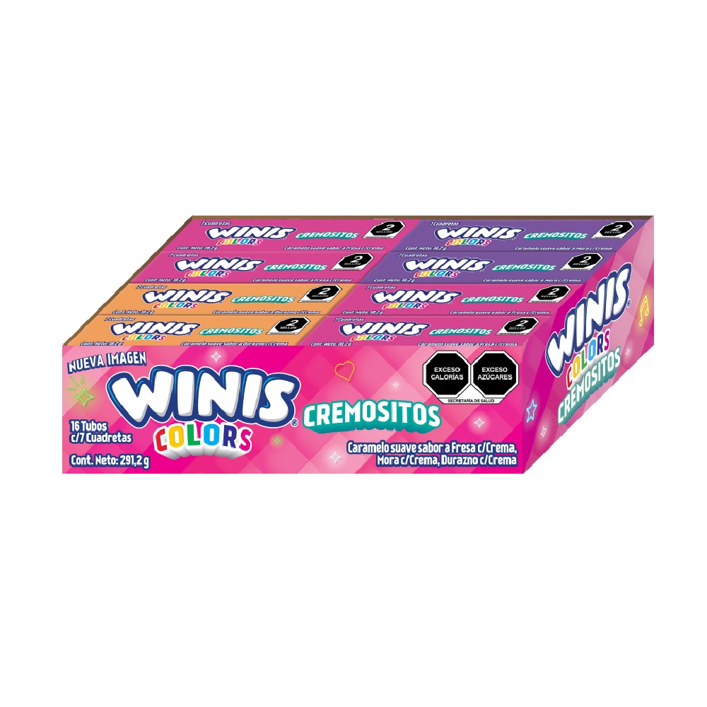 Caramelo Suave Winis Cremosito Paquete Con 16 Piezas