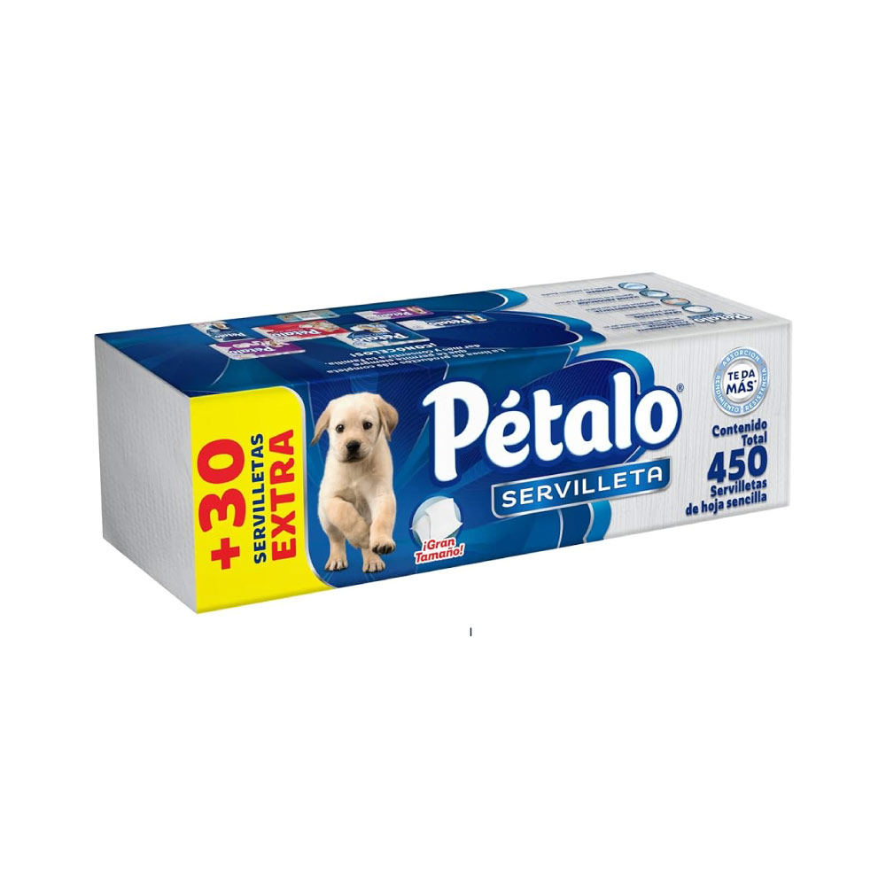 Servilletas Pétalo 420 pz + 30 pz Gratis