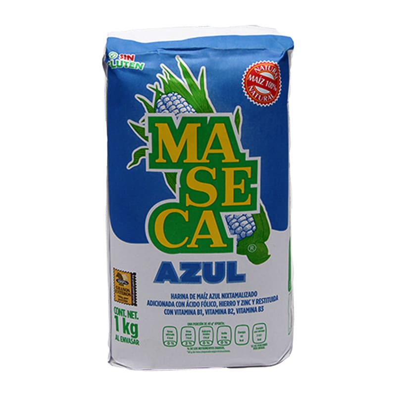 Harina de Maíz Maseca Azul 1 kg Bolsa