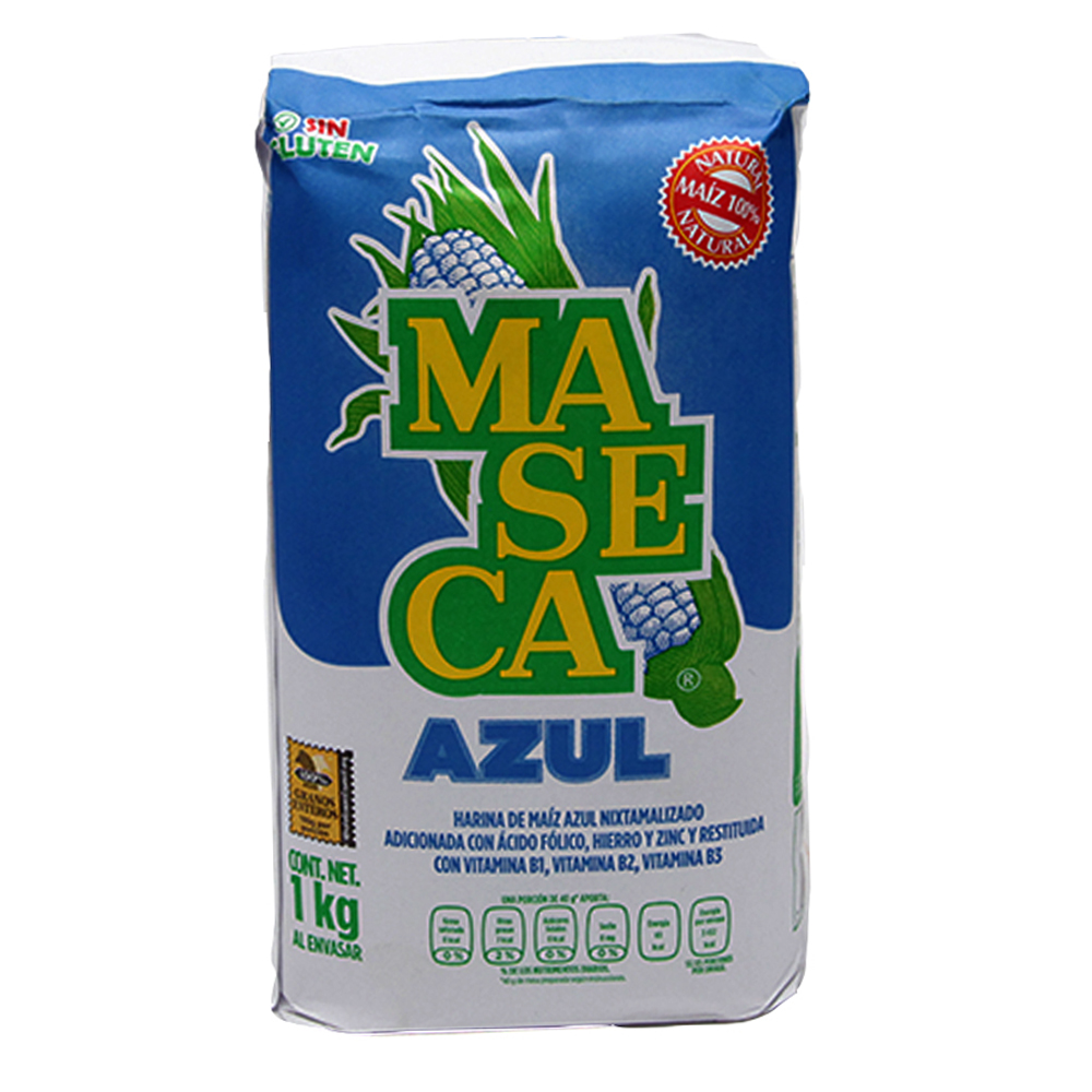 Harina de Maíz Maseca Azul 1 kg Bolsa