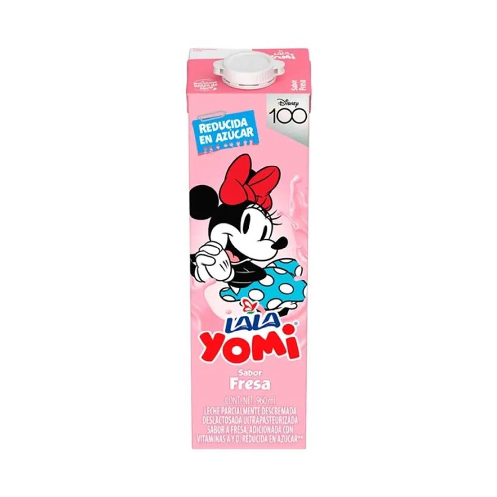 Leche Saborizada Lala Yomi Fresa UHT 960 ml