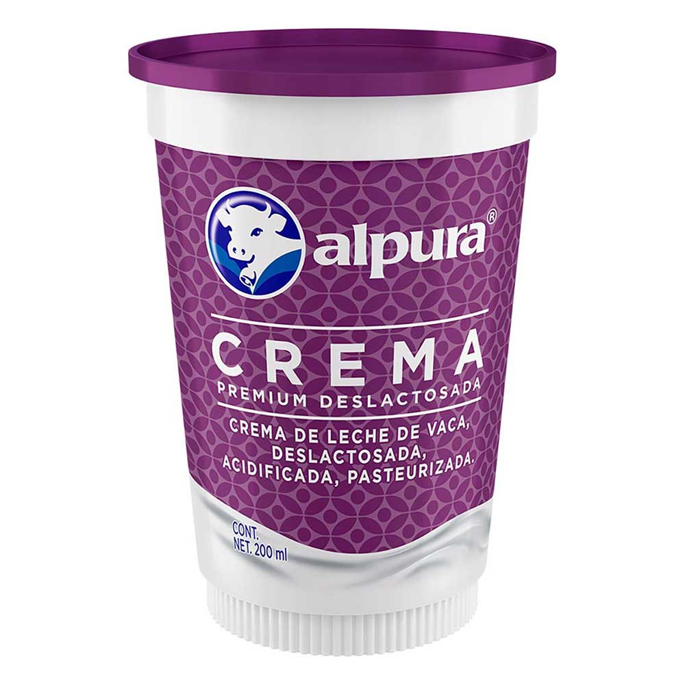 Alpura Crema Deslactosada 200 Gr