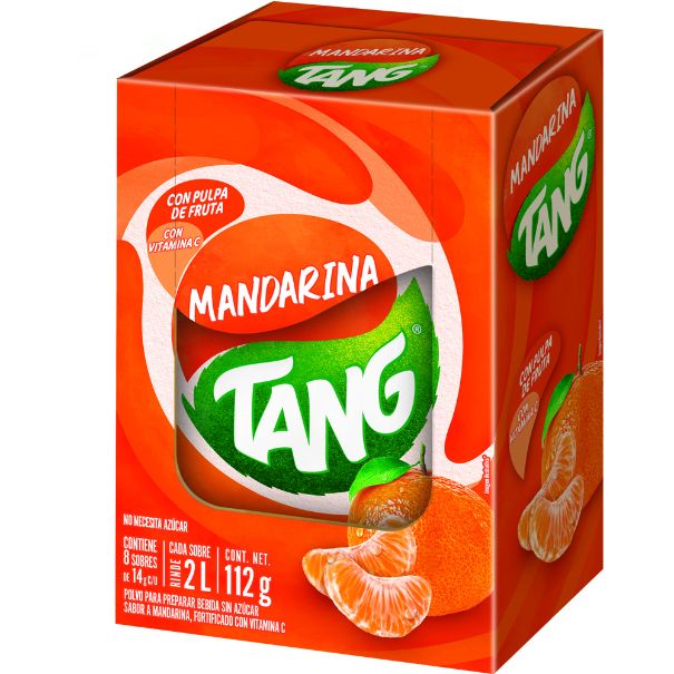 Polvo Para Preparar Bebida Tang Sabor Mandarina Paquete con 8 Sobres