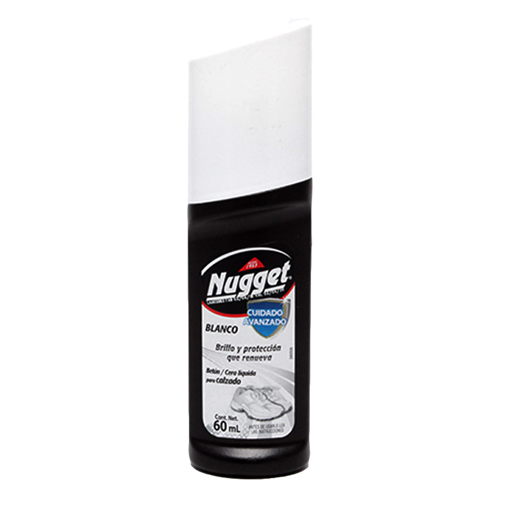 Cera para Calzado Nugget Líquida Blanca 60 ml