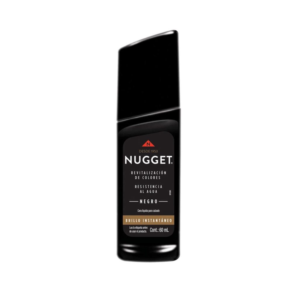 Cera para Calzado Nugget Líquida Negra 60 ml