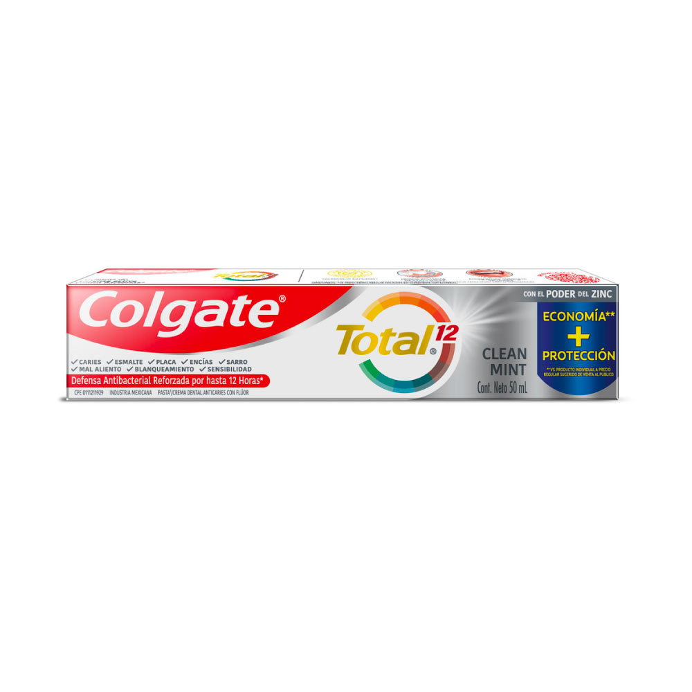 Pasta Dental Colgate Total 12 Salud Bucal Completa Clean Mint 50 ml