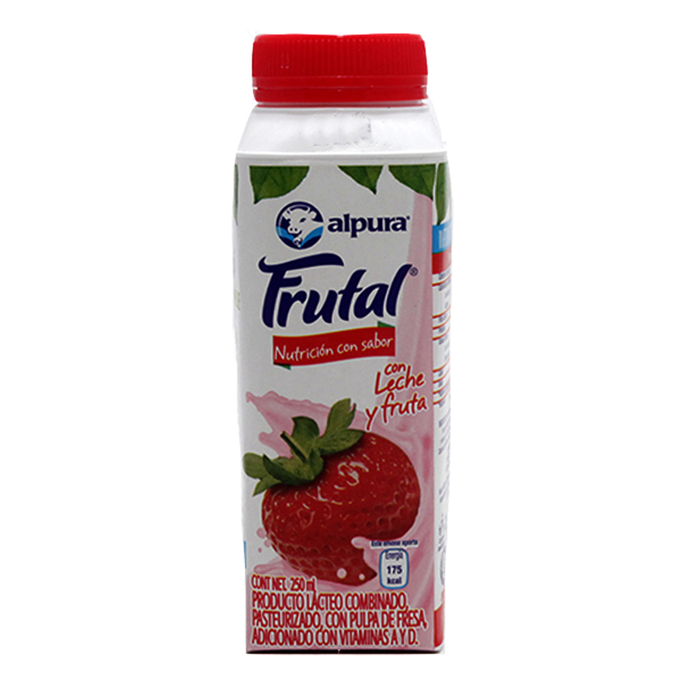 Leche Alpura Frutal Fresa 250 mililitros