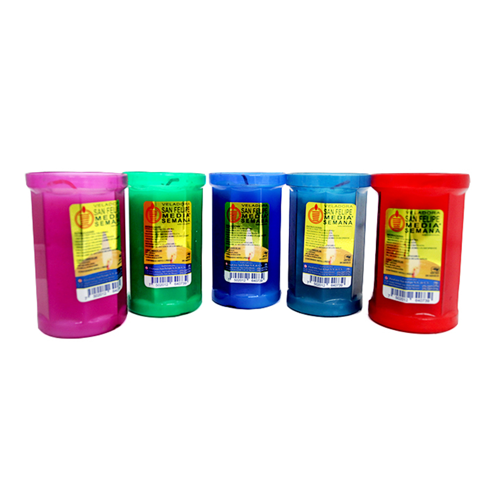 Veladora San Felipe Ecológica Surtida Mediana