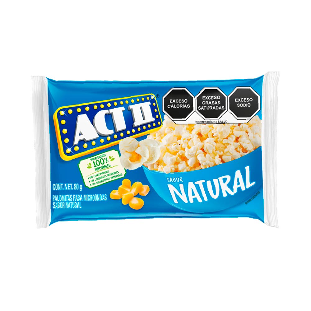 Act II Palomitas Natural 80 gr