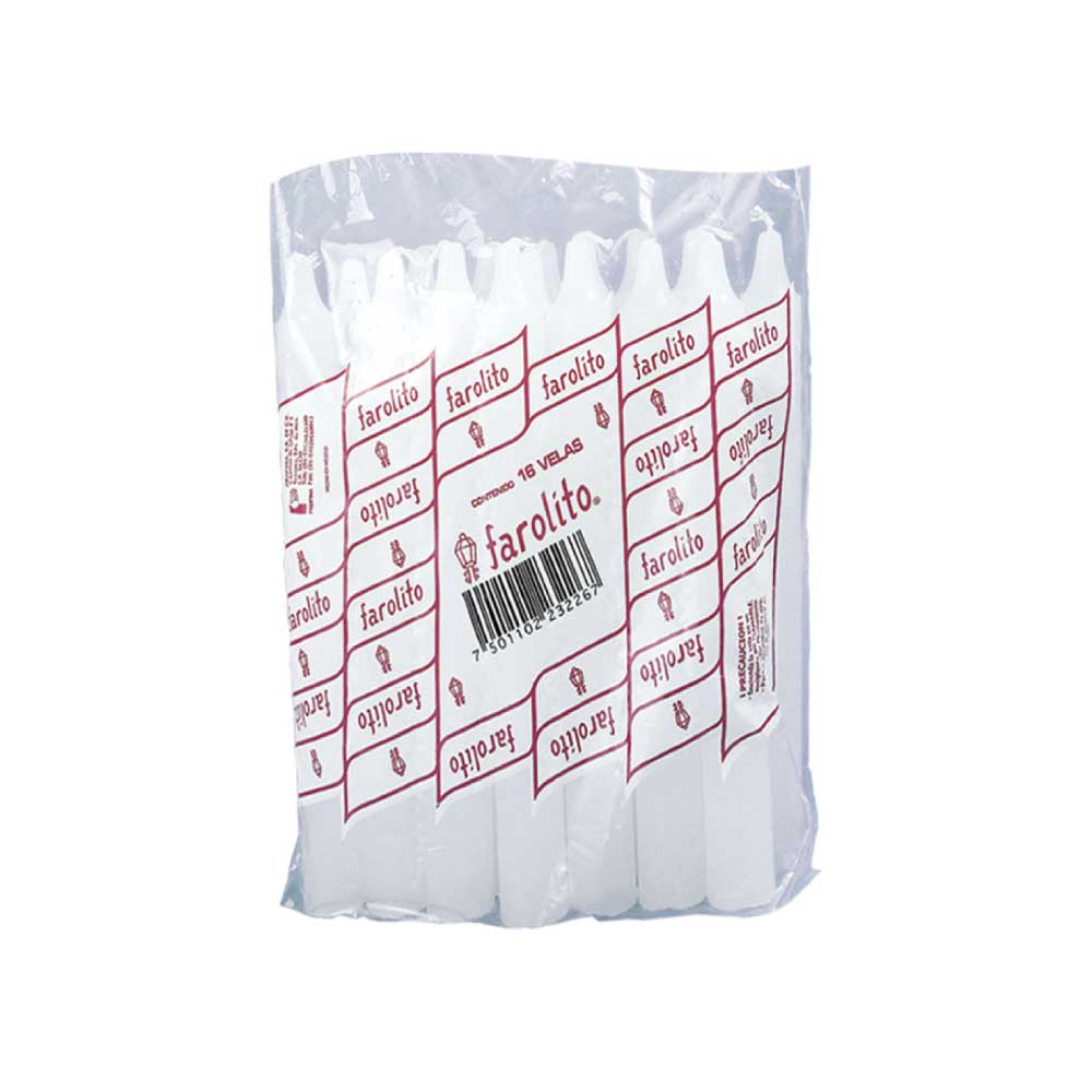 Vela Farolito Paquete con 16 Piezas