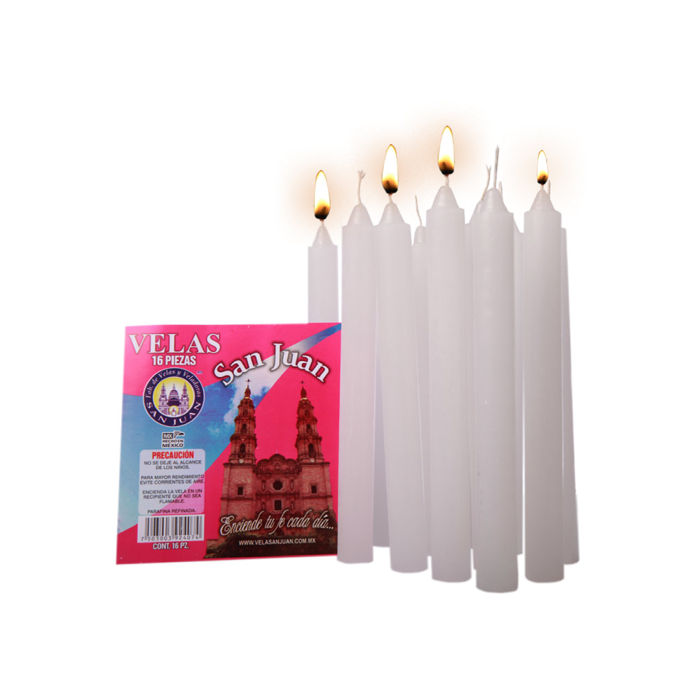 Vela San Juan Paquete Con 16 Pz
