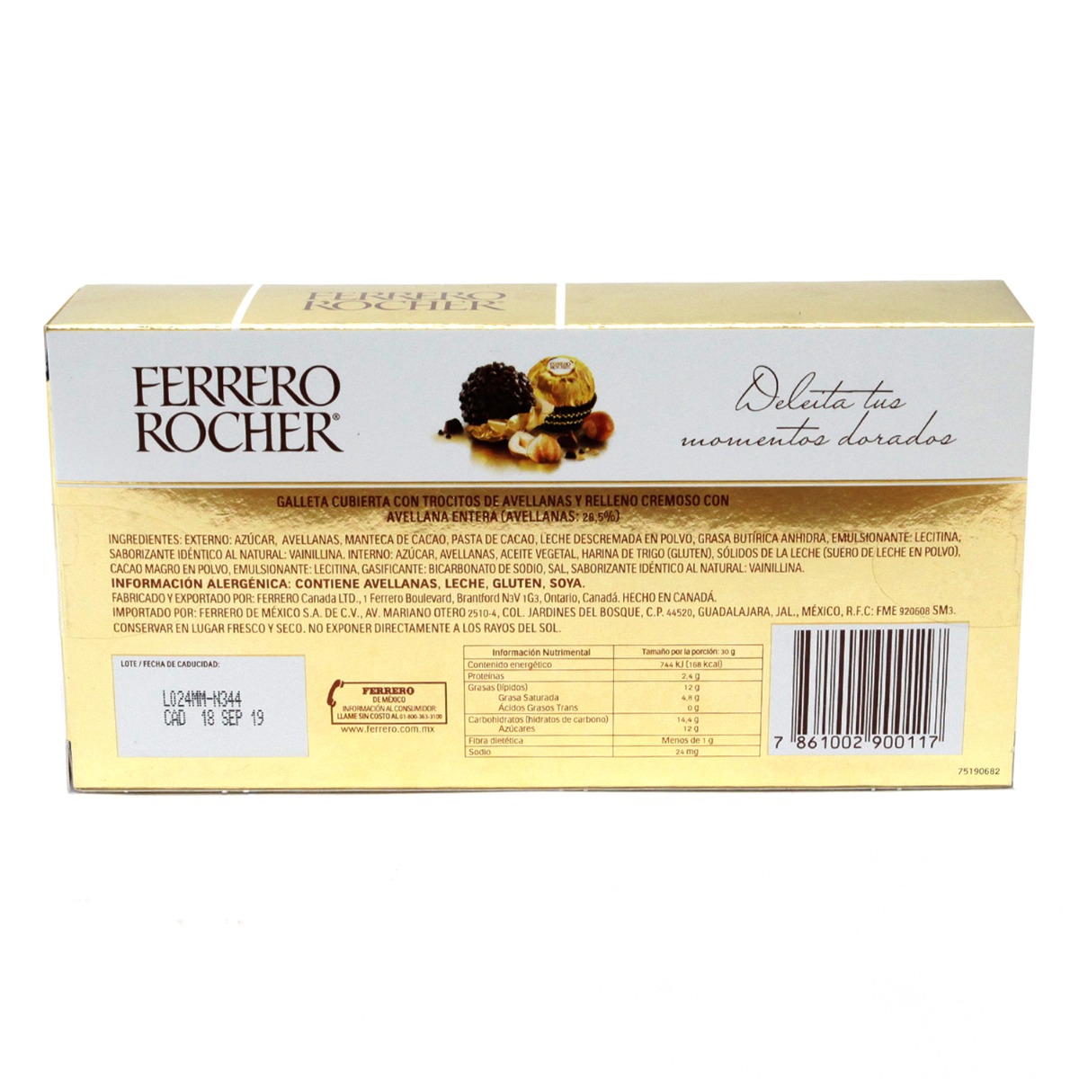 Chocolate Ferrero Rocher T8 100 gr
