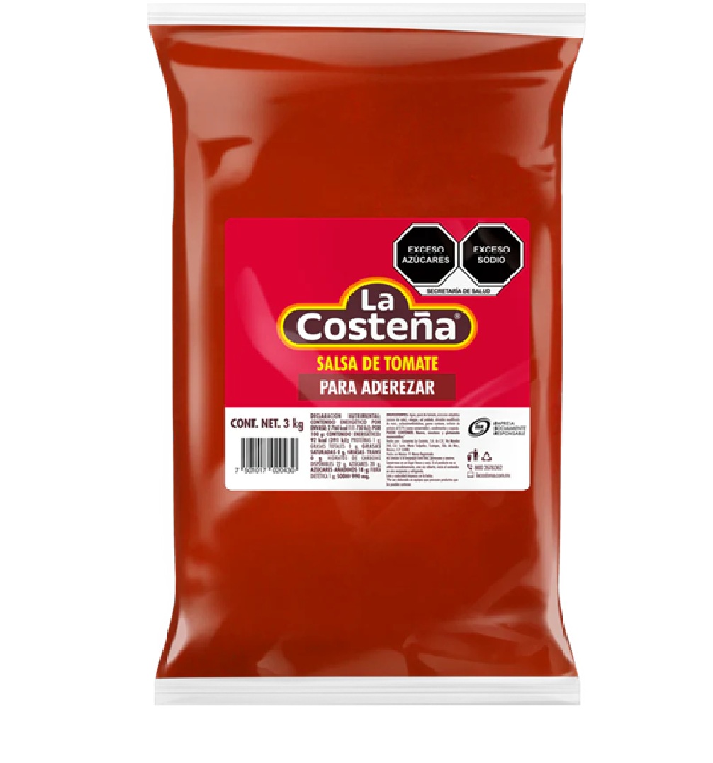 La Costeña Salsa de Tomate para aderezar 3 kg