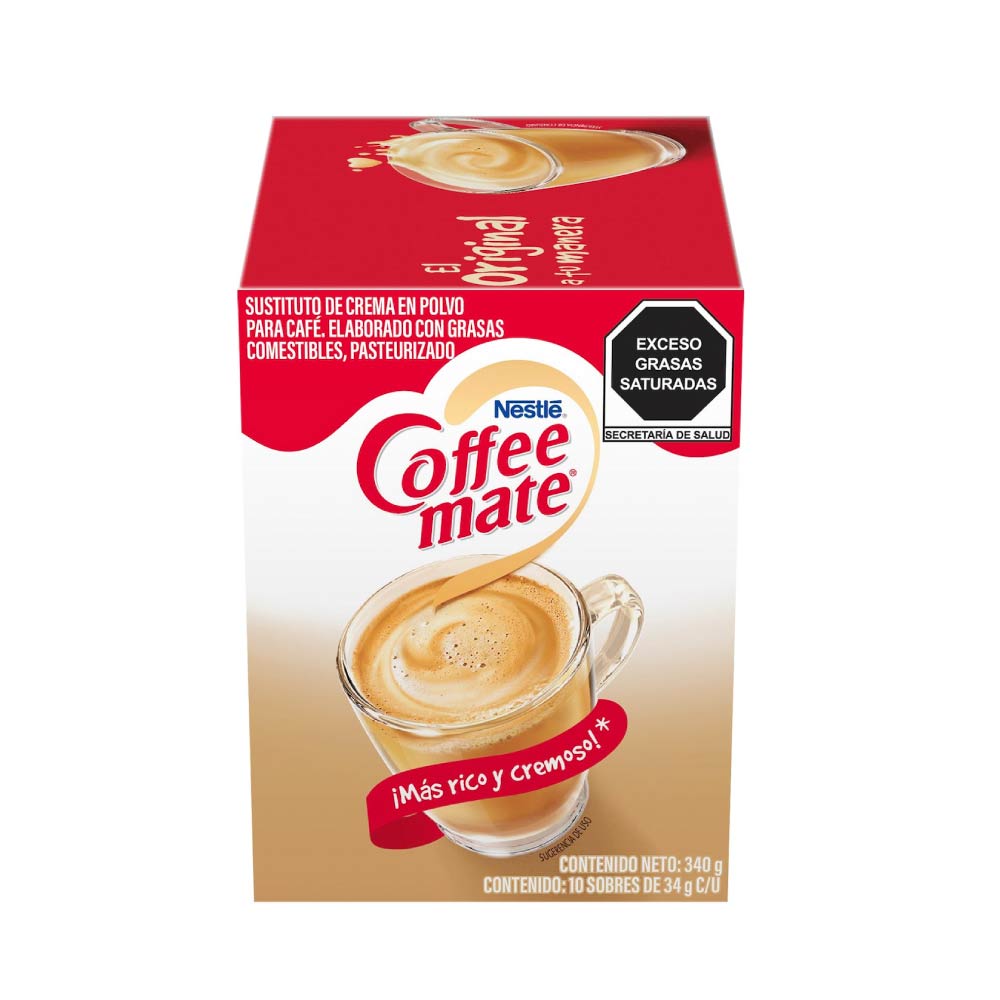 Coffe Mate Original Tira Con 10 De 34 gr