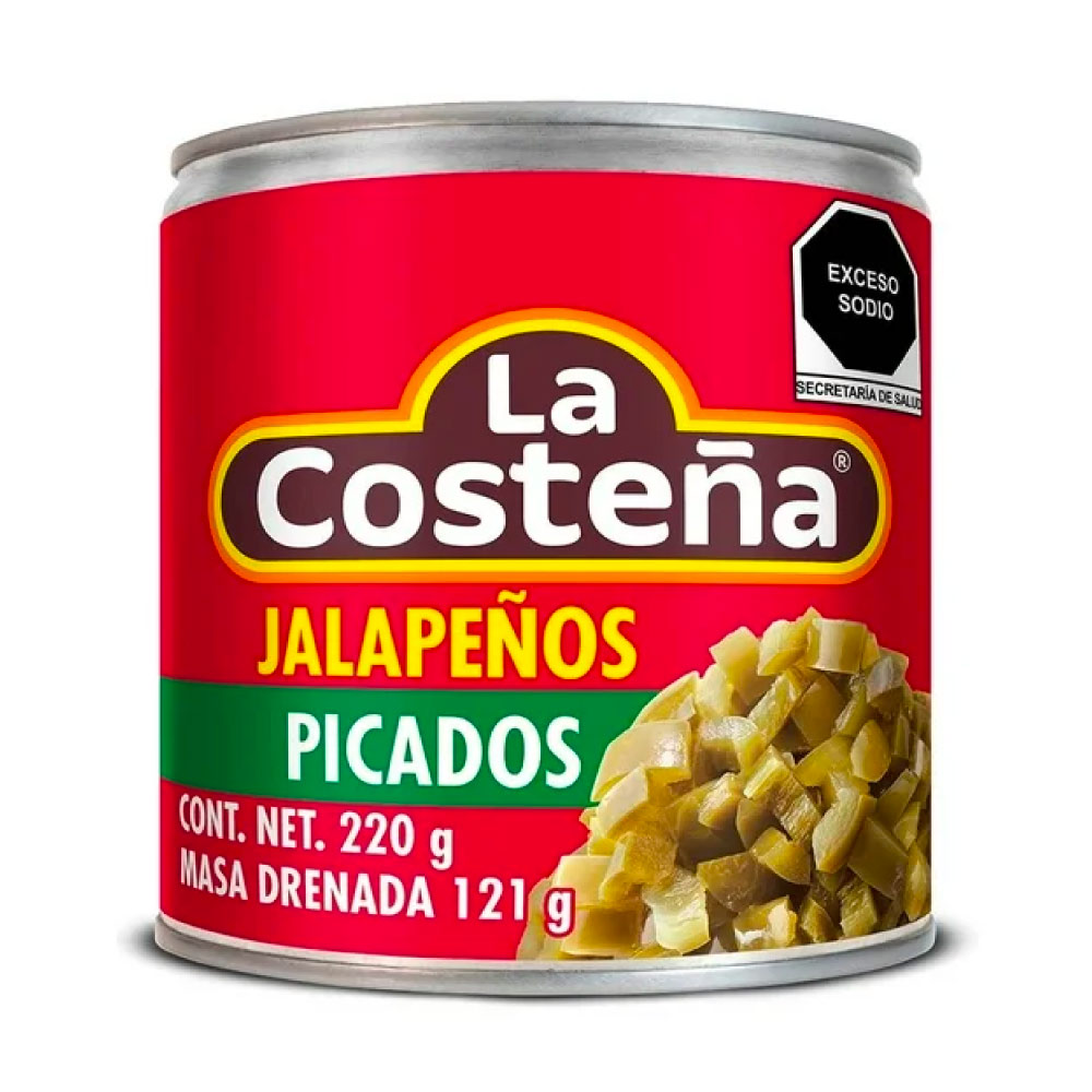 Chiles Jalapeños Picados La Costeña 220 gr