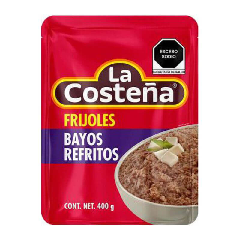 La Costeña Frijol Ref Bayo Bolsa 12/400 Gr