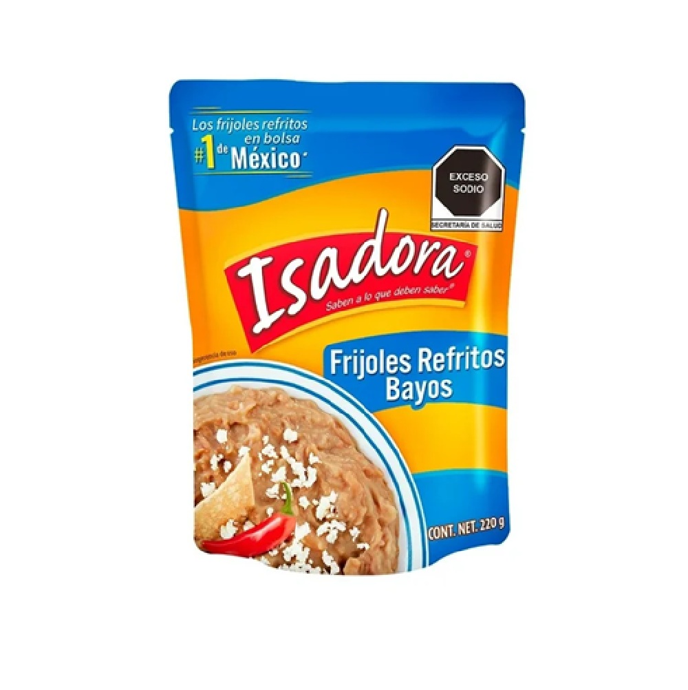 Isadora Frijoles Refritos Bayo Bolsa 220 gr