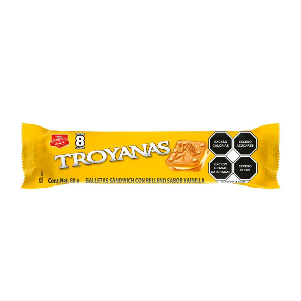 Tres Estrellas Troyanas Vainilla 16/80 Gr