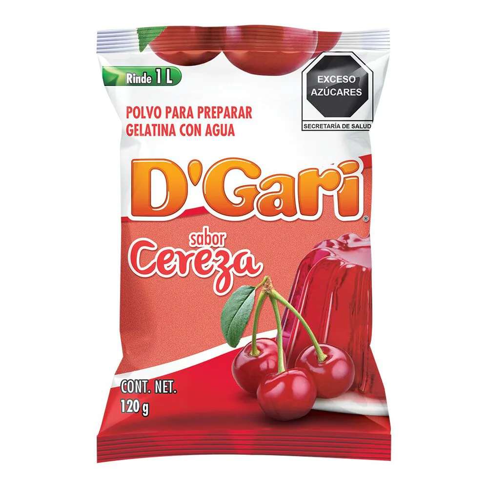 Gelatina DGari Sabor Cereza 120 gr