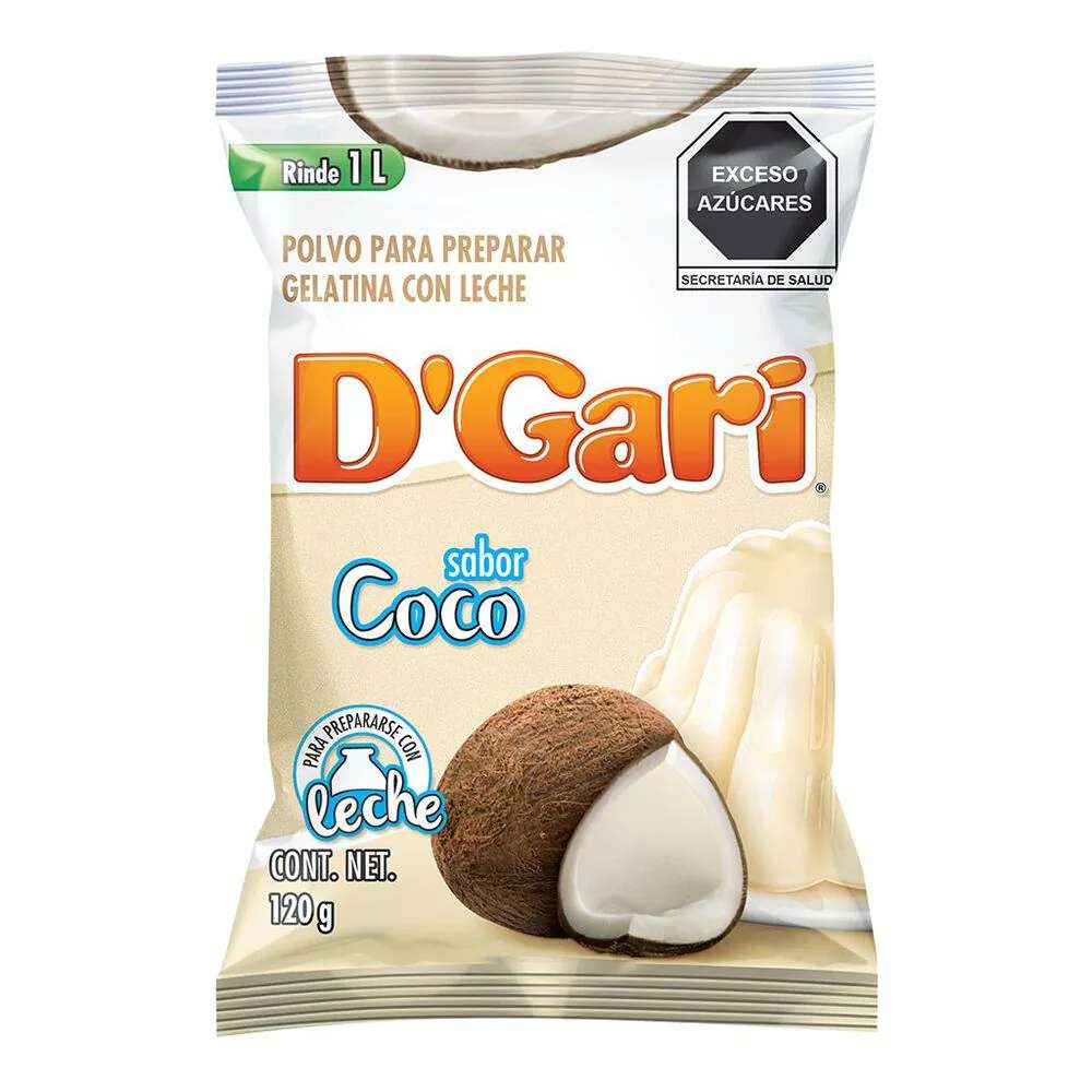 Gelatina DGari Sabor Coco 120 gr