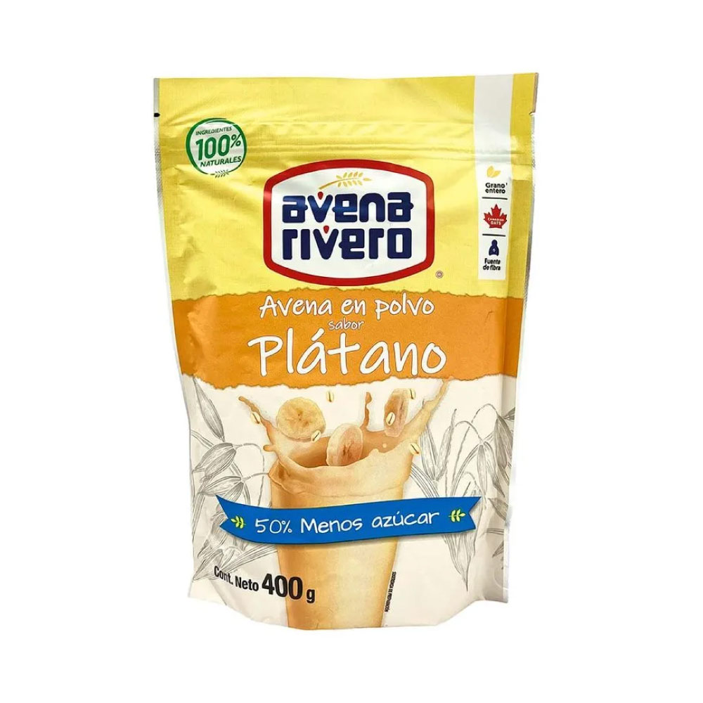 Rivero Avena En Polvo Platano 400 gr