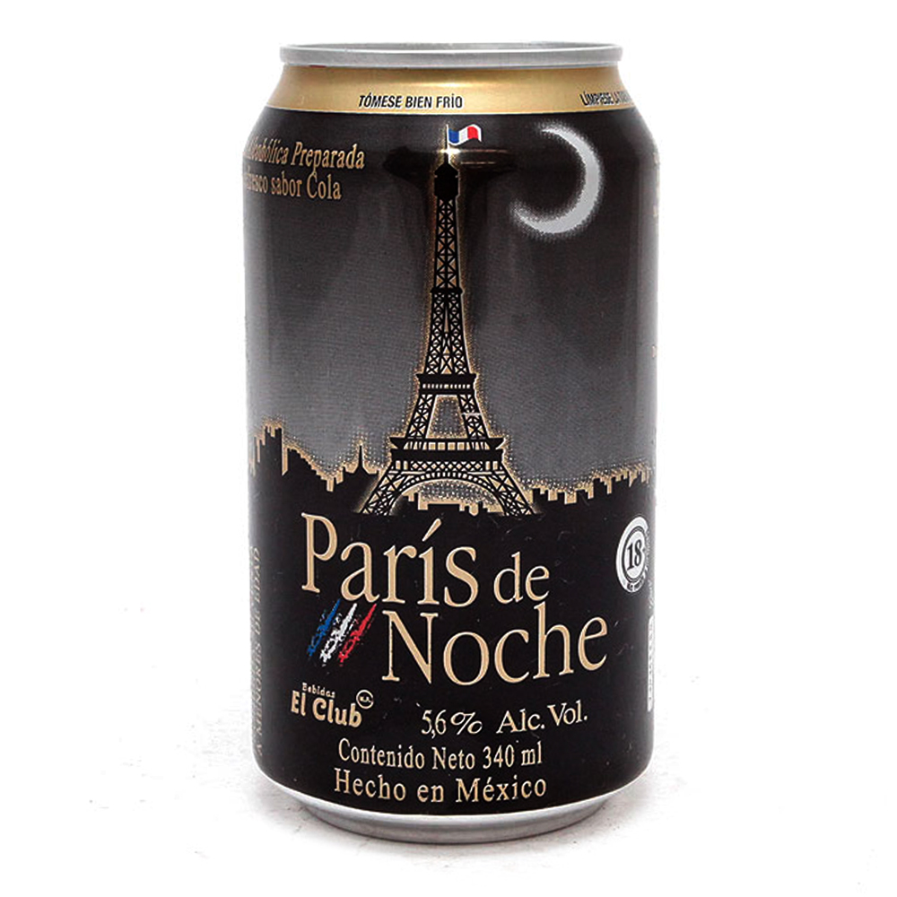 Cognag Paris De Noche Cola 340 ml
