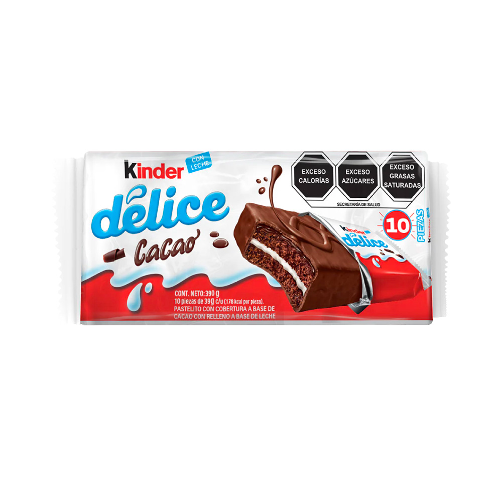 Chocolate Kinder Delice Con 10 Pz De 39 gr