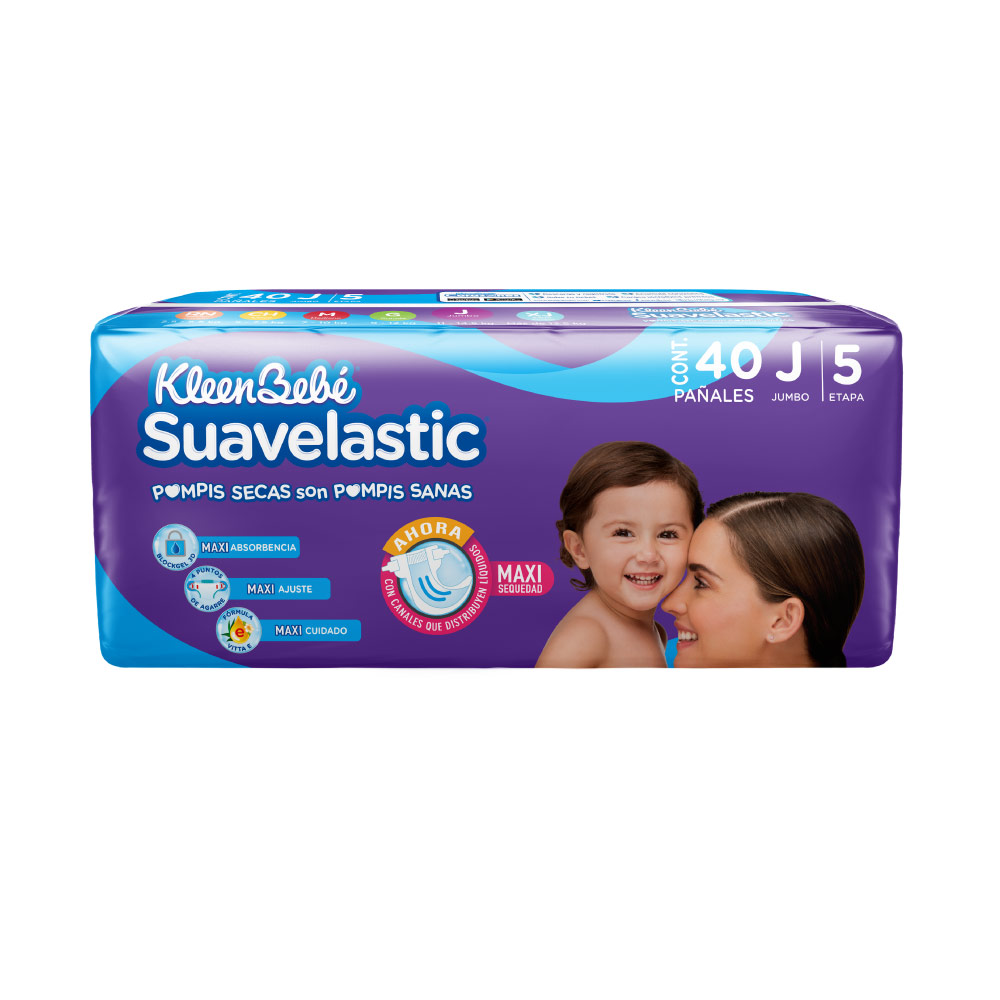 Suavelastic Pañal Max Jumbo 4/40 Pz *