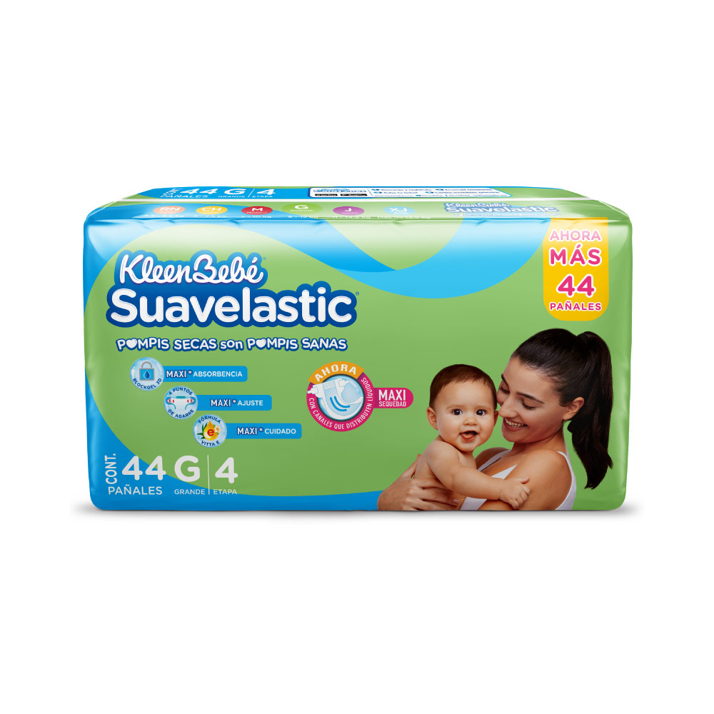 Suavelastic Pañal Max Grande 4/44 Pz *