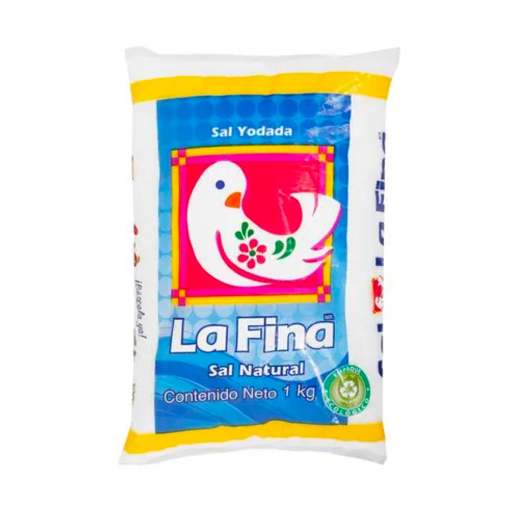 La Fina Sal De Mesa Amarilla 18/ 1 Kg