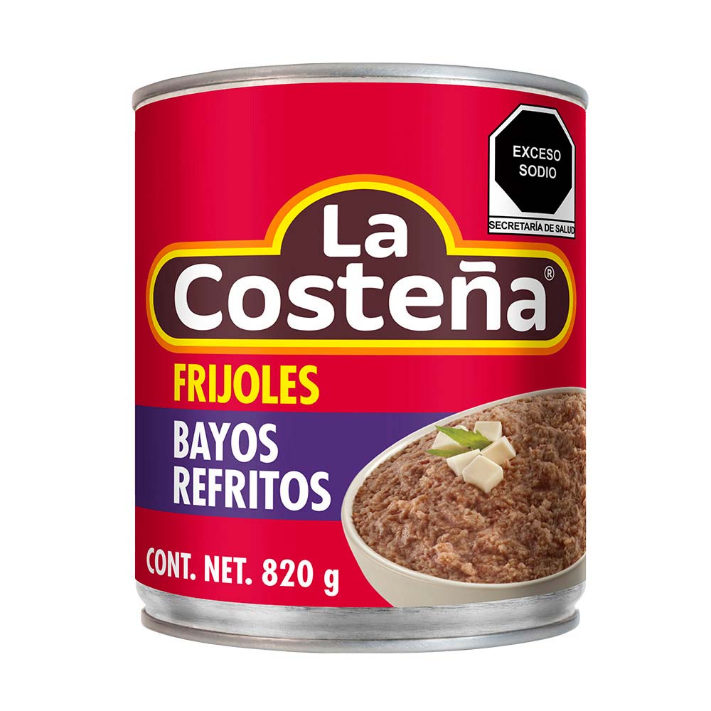 Frijol Refrito Bayo La Costeña 820 gr