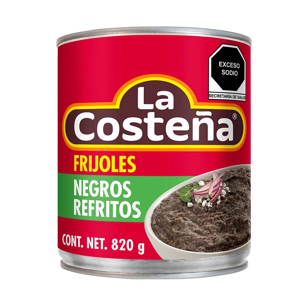 La Costeña Frijol Ref Negro 12/820 Gr