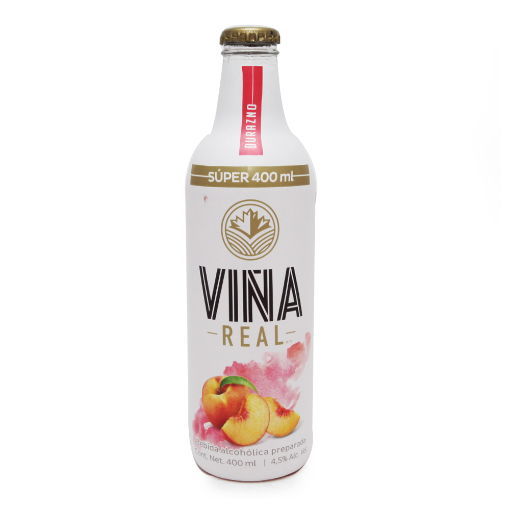 Bebida Alcoholica Vina Real Durazno Botella 400 ml
