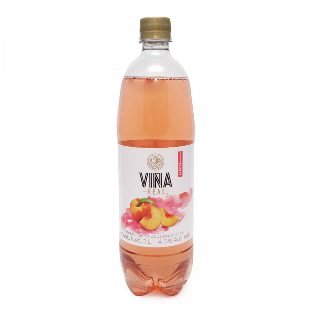 Bebida Alcoholica Vina Real Durazno Botella 1 Litro