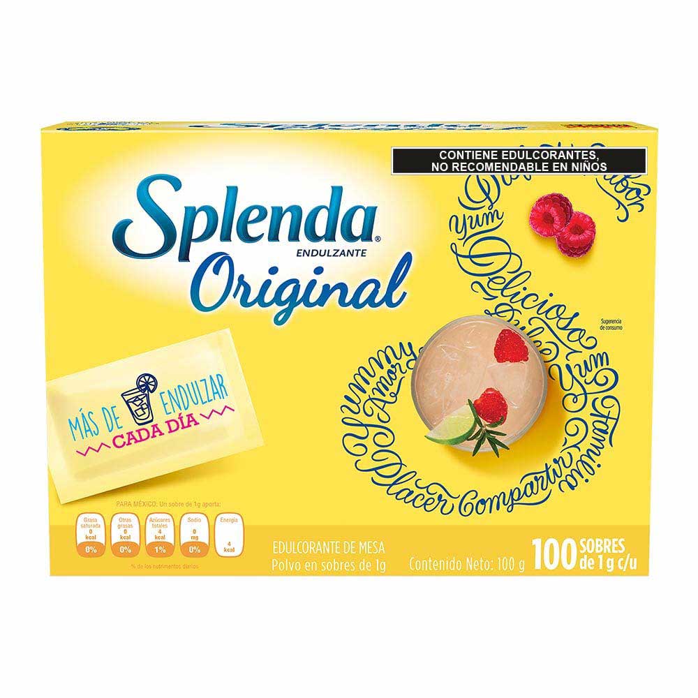 Splenda Sustituto Azucar Paquete Con 100 Pz De 1 Gramos