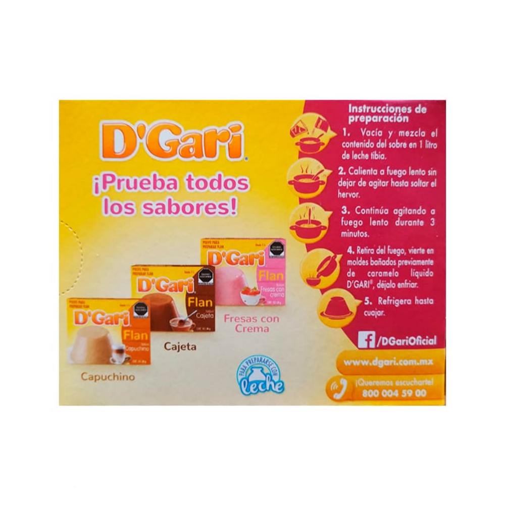 Flan D'Gari Vainilla Con Caramelo 134 Gramos