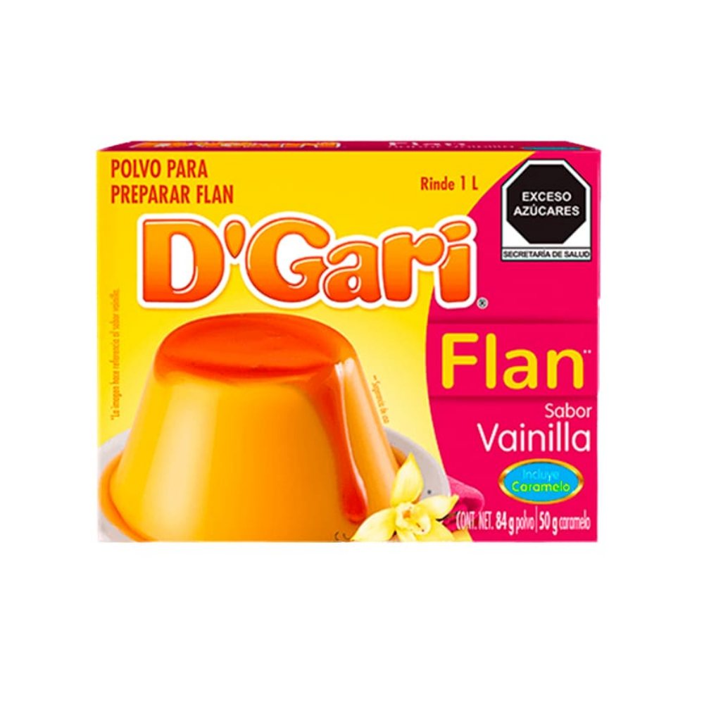 Flan DGari Vainilla Con Caramelo 134 gr