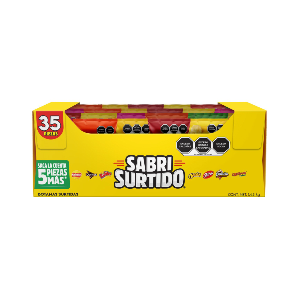 Frituras Sabritas Sabrisurtido 35 pz Paquete
