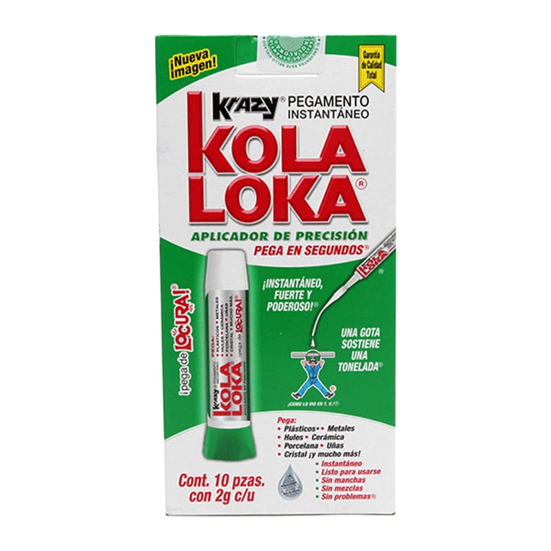 Pegamento Kola Loka Multiusos Paquete con 10 Piezas de 2 gr