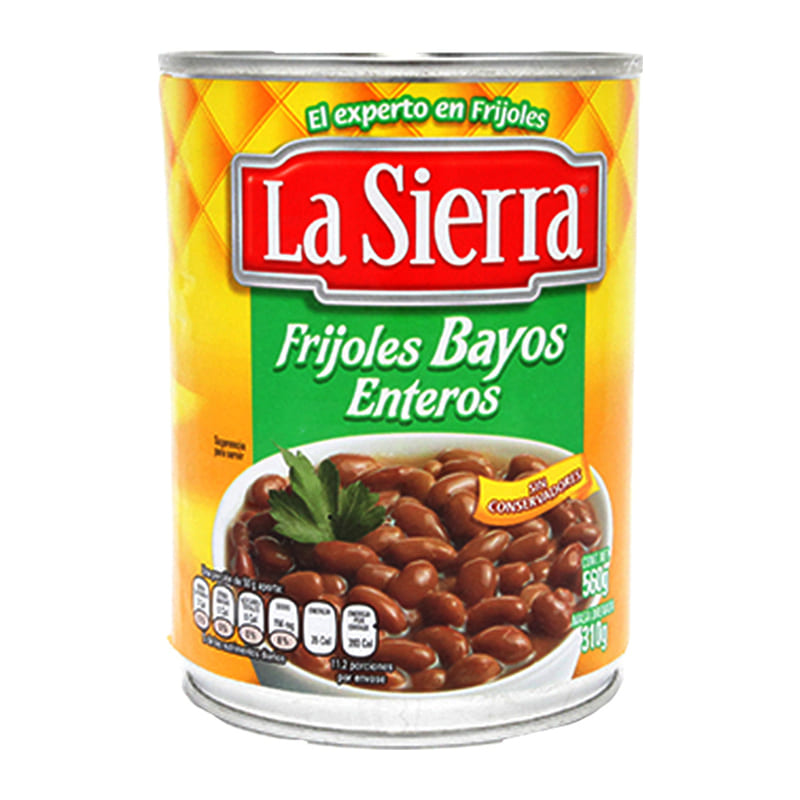 Frijoles Enteros Bayos La Sierra 560 gr