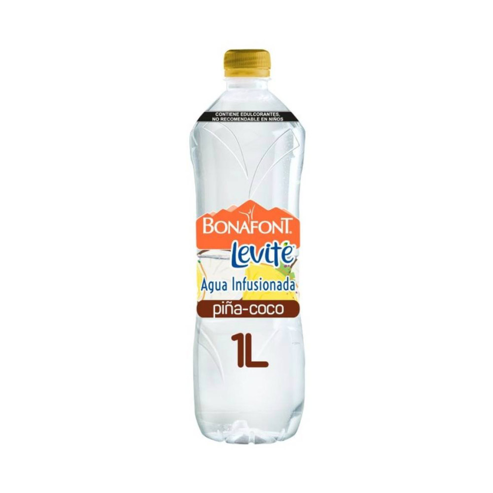 Agua Saborizada Levité Clásica Piña Coco 1 L Botella