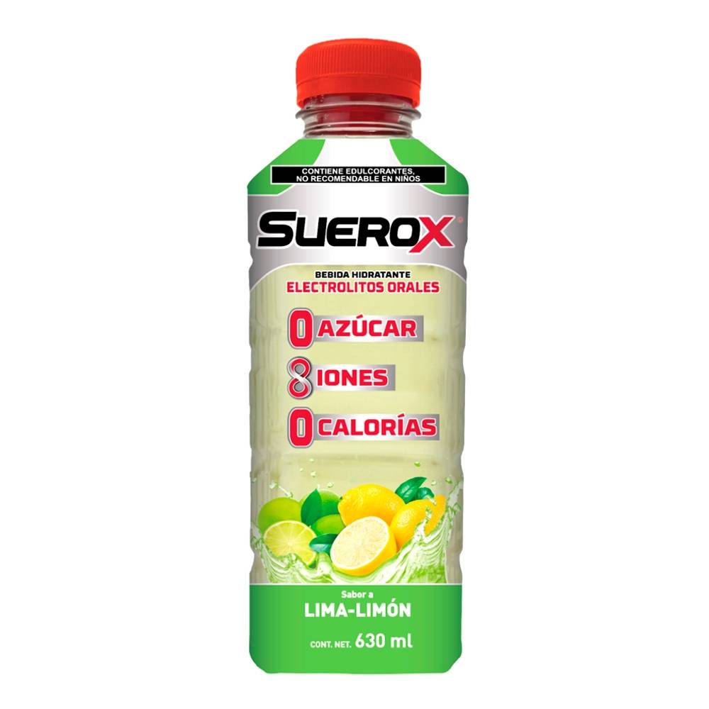 Suerox Suero Adulto 8Iones Lima Limon 630 Ml