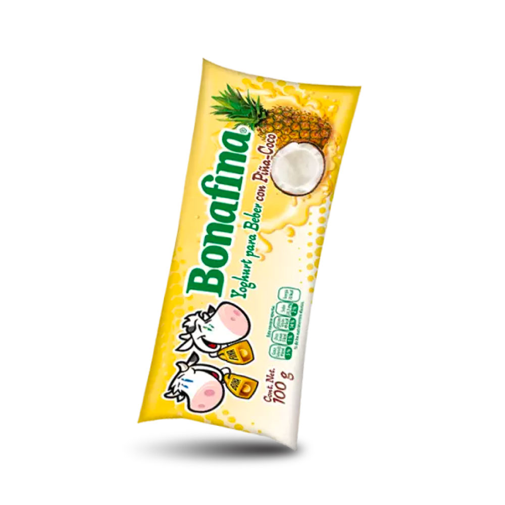 Bonafina Yoghurt Piña Coco Bolsa 20 de 100 Gr