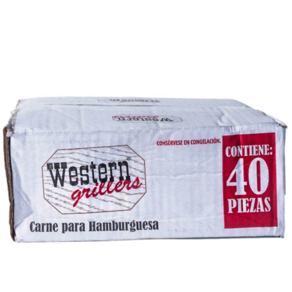 Western Grillers Hamburguesa 40 piezas