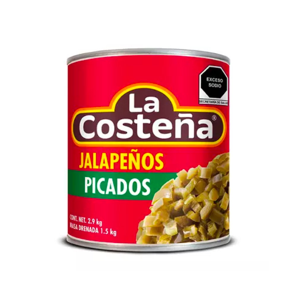 Chiles Jalapeños Picados La Costeña 2.9 kg