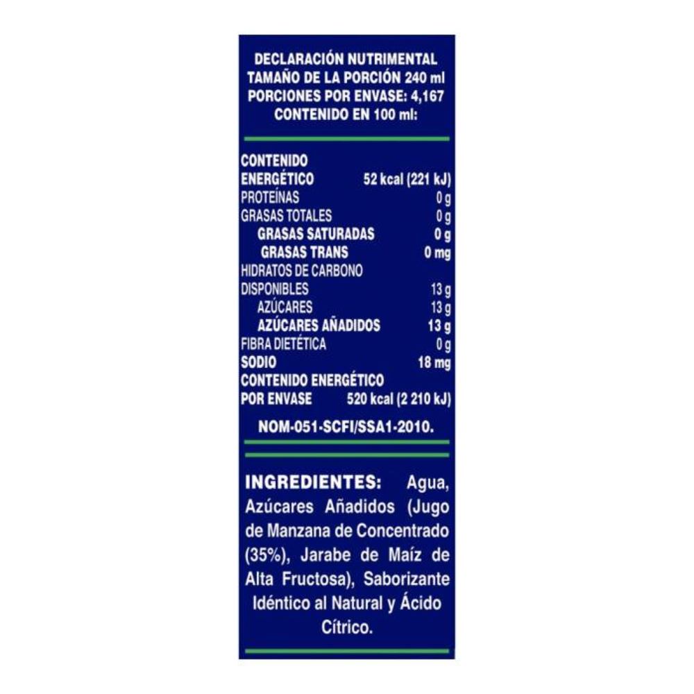 Jugo Jumex Manzana Clarificada 1 L Tetra