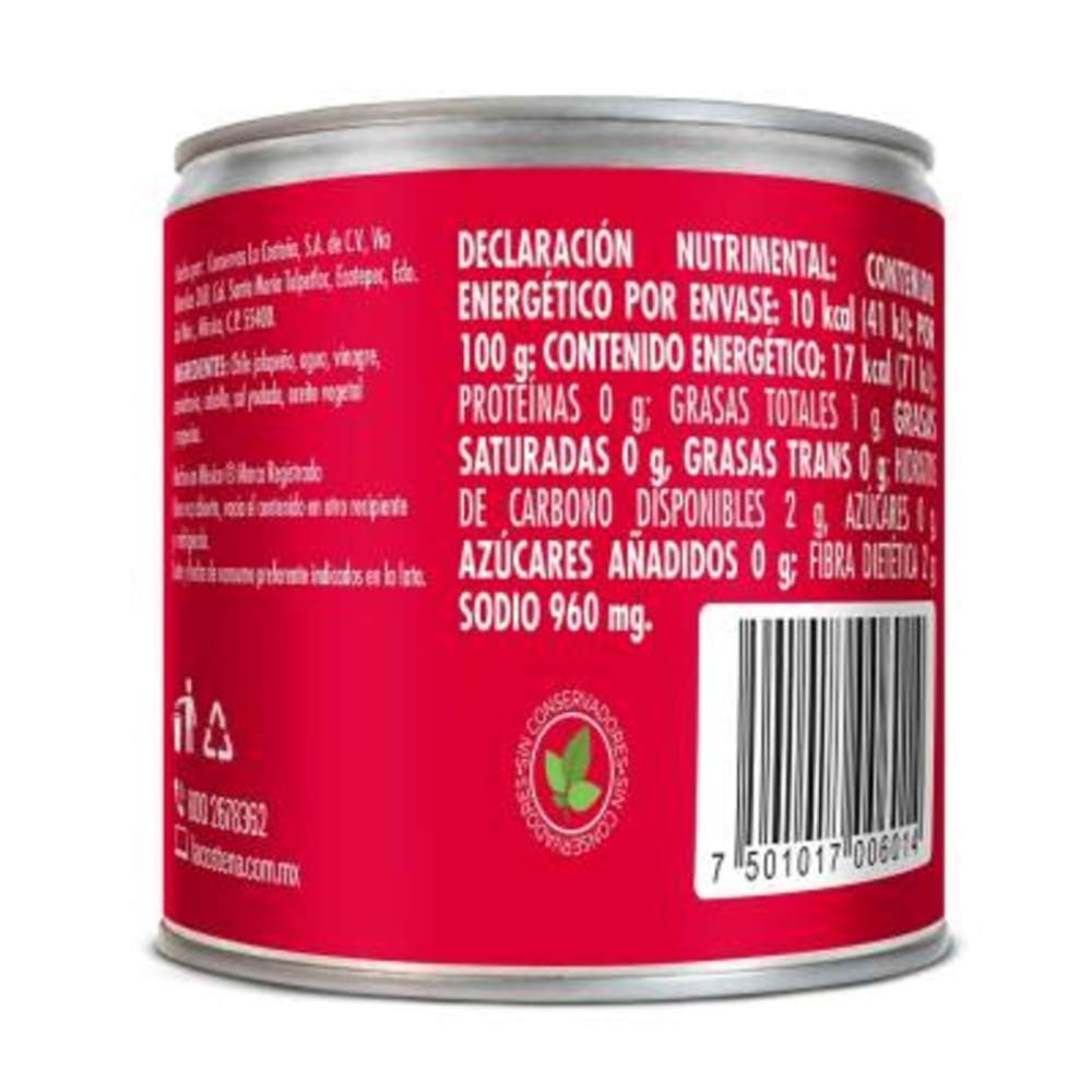 La Costeña Chile Jalapeño Rajas 40/105 Gr *