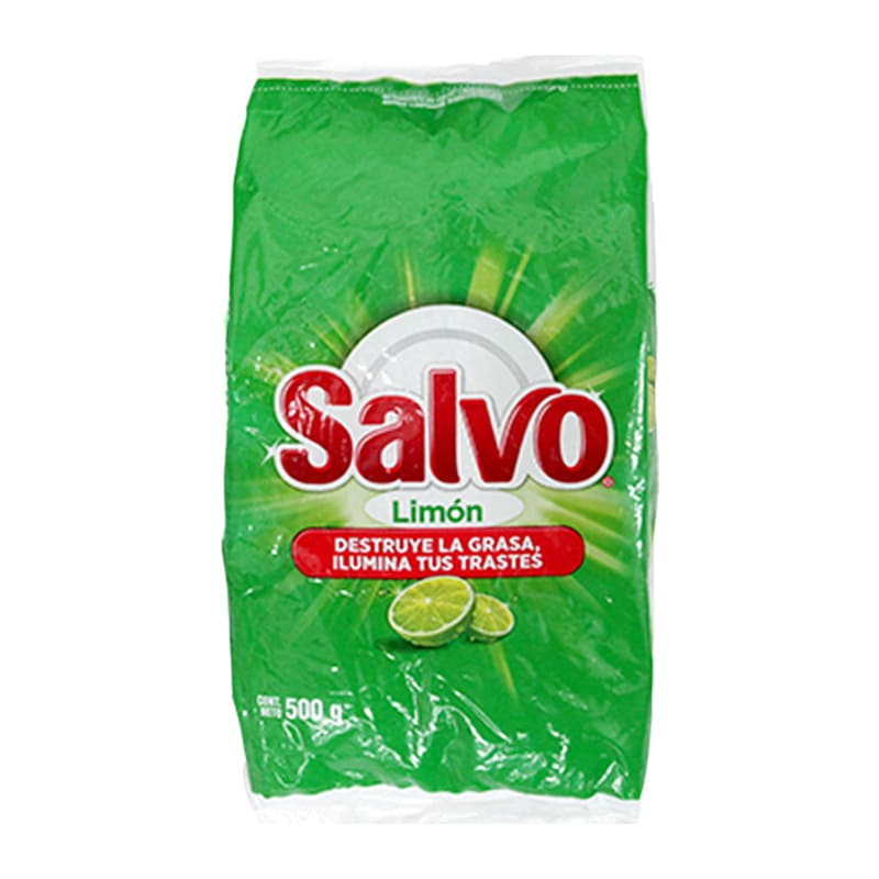 Lavatrastes Salvo en Polvo Limon Bolsa 500 gr